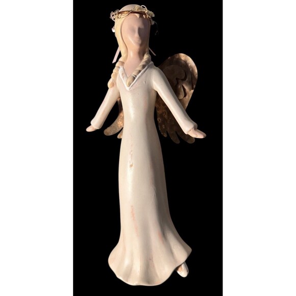 Mindspring Vtg 2002 Gentle Souls "Grace" Angel Copper Wings 80070 Rare - Picture 7 of 8